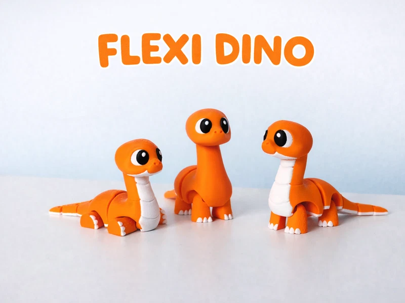 Flexi Brontosaurus Dino aus PETG