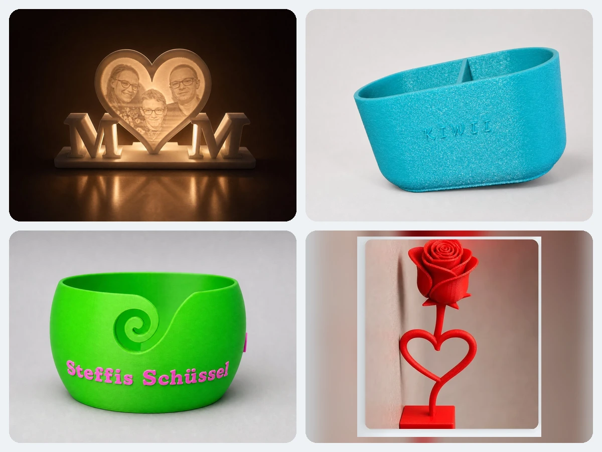 Beispiele für Figuren, Deko und individuelle 3D-Druck Designs